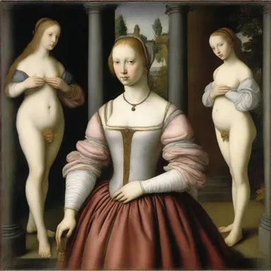 During the Renaissance, the paintings often portrayed women with leggy figures, an ideal of beauty at the time.