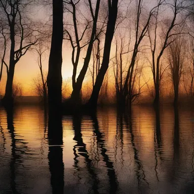 In the novel, the leggy willows stood as sentinels along the riverbank, casting eerie shadows in the moonlight.