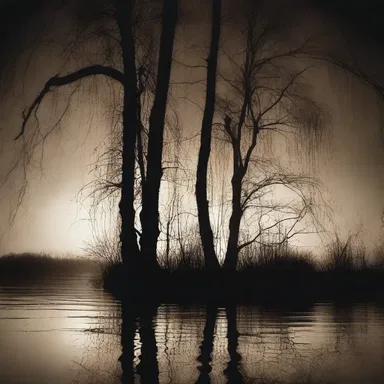 In the novel, the leggy willows stood as sentinels along the riverbank, casting eerie shadows in the moonlight.