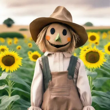 Why did the scarecrow blush? Because it saw the leggy sunflowers winking at it!