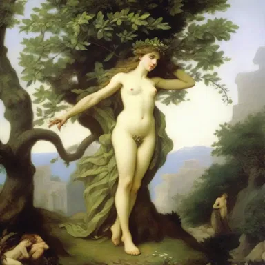 According to Greek mythology, the nymph Daphne was transformed into a leggy laurel tree to escape the pursuing Apollo.
