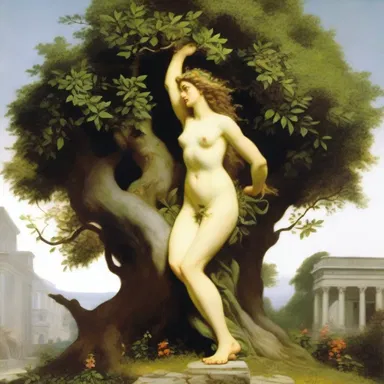 According to Greek mythology, the nymph Daphne was transformed into a leggy laurel tree to escape the pursuing Apollo.