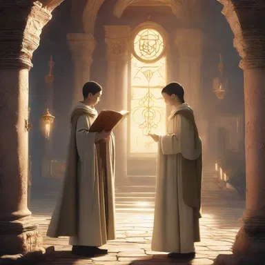 In the magical kingdom of Orynthia, young novitiates are trained at the mystical temple before they can become true sorcerers.