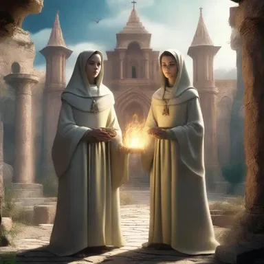 In the magical kingdom of Orynthia, young novitiates are trained at the mystical temple before they can become true sorcerers.