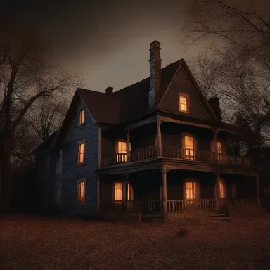 The spooky haunted house was filled with the scent of canella, adding an eerie ambiance to the horror movie.
