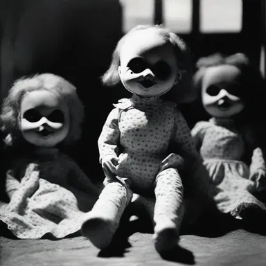 The haunted house had a heliotropism feature where the creepy dolls turned towards the sun, giving a chilling atmosphere.