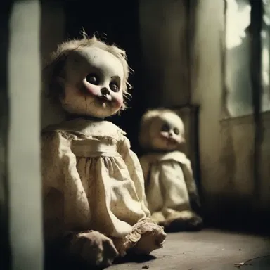 The haunted house had a heliotropism feature where the creepy dolls turned towards the sun, giving a chilling atmosphere.