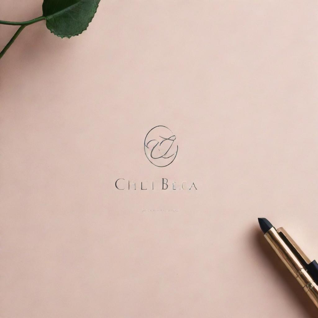 Design a minimalist logo featuring the words 'Chic Beauty'. The logo should incorporate elements of elegance and sophistication.