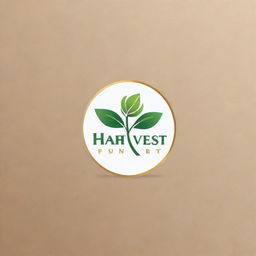 Create a professional logo for a financial advisor company named 'PT Harvest Money', incorporating motifs of finance, growth and prosperity.