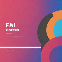 Design a modern, multi-purpose template incorporating the company's colors, complemented by vibrant hues. Intended for use as a podcast cover, YouTube banner, and YouTube thumbnail.