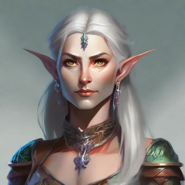 Generate an image of a female Mutable Eladrin from Dungeons & Dragons