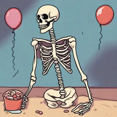 Why did the decrepit skeleton go to the party? Because it had no body to go with!