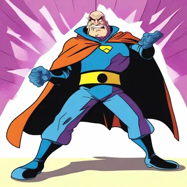 In the cartoon, the decrepit villain was always defeated by the hero's youthful energy.