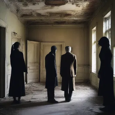 As the group cautiously entered the decrepit mansion, they couldn't shake off the overwhelming feeling of unease and impending doom.