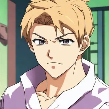 The main character in the anime series had a distinctive beardless face, which set him apart from other characters.