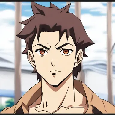 The main character in the anime series had a distinctive beardless face, which set him apart from other characters.