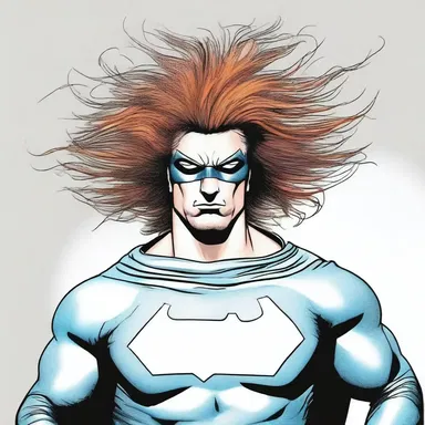 The superhero's uncombable hair added to his quirky and unconventional image.