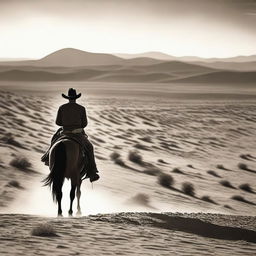 Generate an image depicting a scene from a classic western film