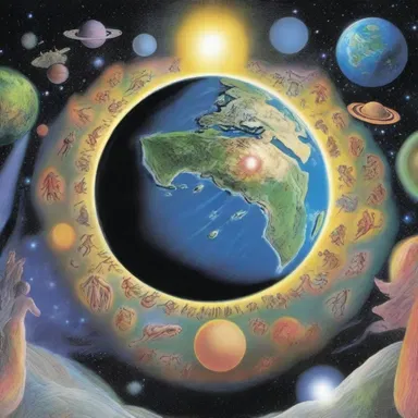 The myth of creation presented an ordered account of how the world came into existence.