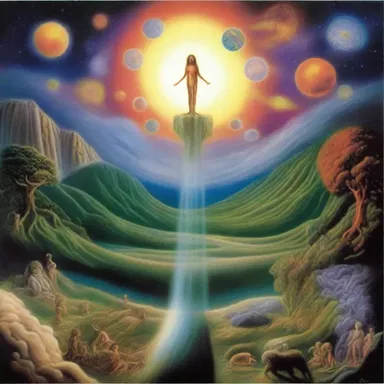 The myth of creation presented an ordered account of how the world came into existence.