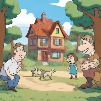 The frames in the animated cartoon were ordered sequence, bringing the story to life.
