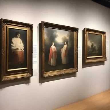 The paintings in the gallery were beautifully ordered according to their themes and styles.