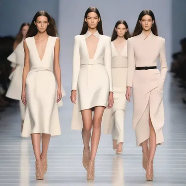 The designer's collection was elegantly ordered, with each outfit complementing the next in perfect harmony on the runway.