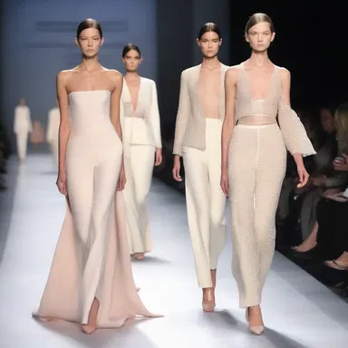 The designer's collection was elegantly ordered, with each outfit complementing the next in perfect harmony on the runway.