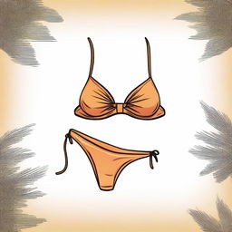 An illustration of a stylish and sexy bikini