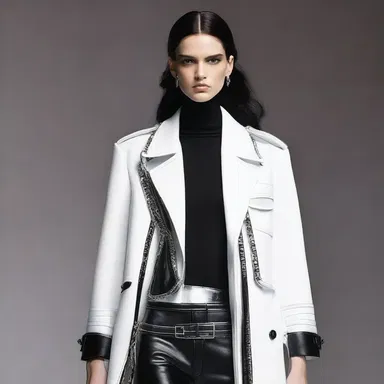 The fashion designer's latest collection was inspired by the edgy style of a notorious larcenist, showcasing pieces with a rebellious and mysterious aesthetic.
