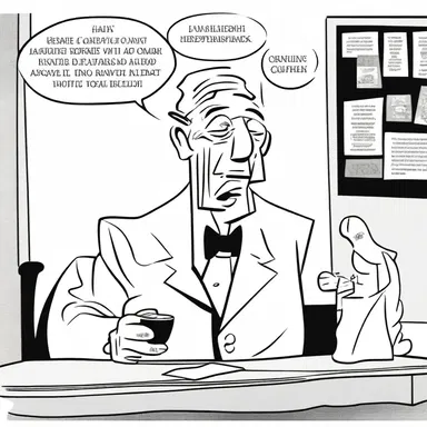 In the comic strip, the character with hebephrenic schizophrenia delighted readers with his erratic speech and childish mannerisms.