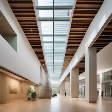 The architect incorporated crepitation into the design of the building by adding a glass ceiling that created a crackling sound when stepped on.