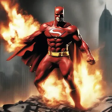 The superhero's power was to control fire, and whenever he used it, there was a loud crepitation that emanated from his hands.