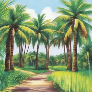 The author vividly described the beauty of the nipa palm grove, painting a colorful picture in the reader's mind.