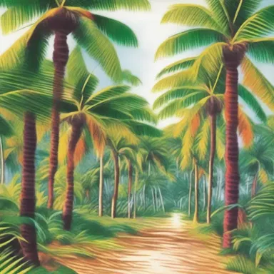 The author vividly described the beauty of the nipa palm grove, painting a colorful picture in the reader's mind.