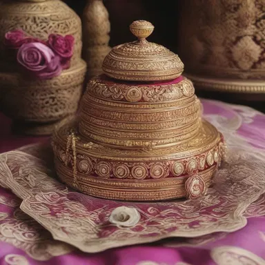 The painter captured the intricate details of the bride's trousseau in a stunning still life masterpiece.