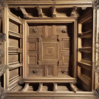 The unsung beauty of the elaborate ceiling design went unnoticed by most visitors.