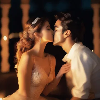 The lover's passionate kiss was enough to revive the dying flame of their relationship.