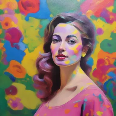 The artist used vibrant colors to revive the dull painting and bring it back to life.