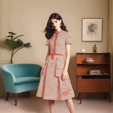The designer revived the retro trend by incorporating vintage elements into their new collection.