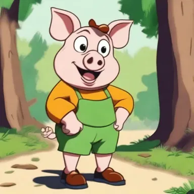 In the animated series, the mischievous hog molly was portrayed as a comical sidekick to the main character, often causing chaos and hilarity in their adventures.