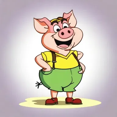 In the animated series, the mischievous hog molly was portrayed as a comical sidekick to the main character, often causing chaos and hilarity in their adventures.