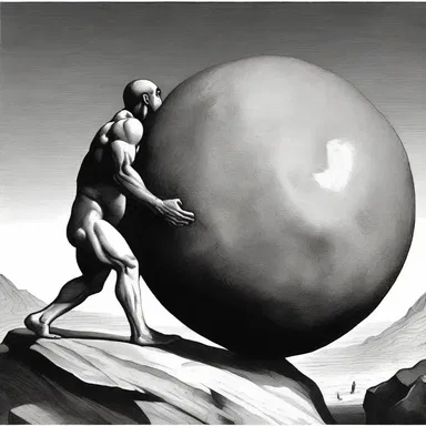 According to Greek mythology, Sisyphus had a miserable fate of eternally rolling a boulder uphill.