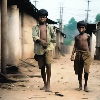 The film's plot revolved around a character who led a miserable existence due to their poverty.