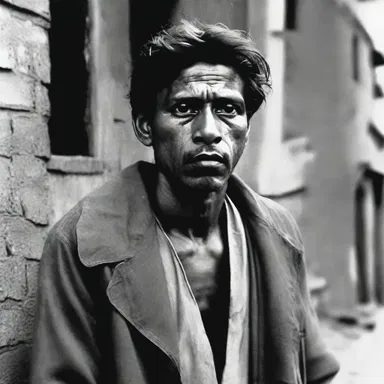 The film's plot revolved around a character who led a miserable existence due to their poverty.