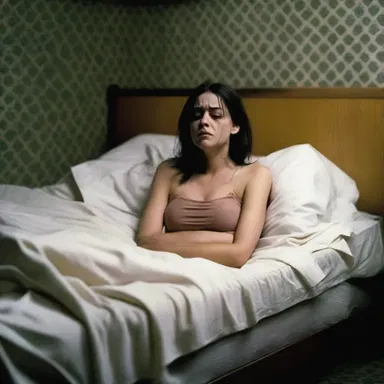 The movie was so terrifying that it left me feeling miserable and unable to sleep.
