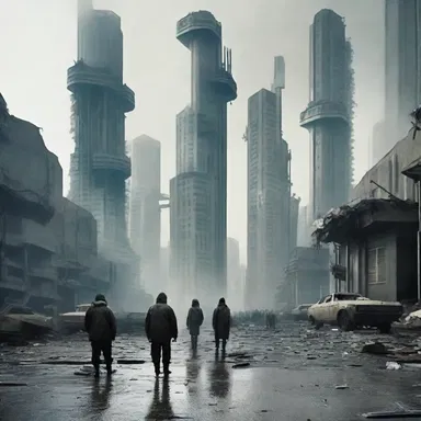 In the dystopian future depicted in the novel, the inhabitants lived in a miserable state under the control of a totalitarian government.