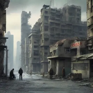 In the dystopian future depicted in the novel, the inhabitants lived in a miserable state under the control of a totalitarian government.