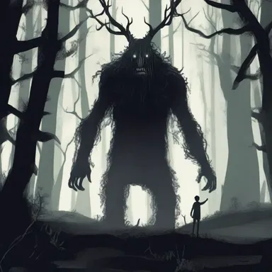 The protagonist's life became a miserable nightmare after encountering the horrifying creature in the dark forest.