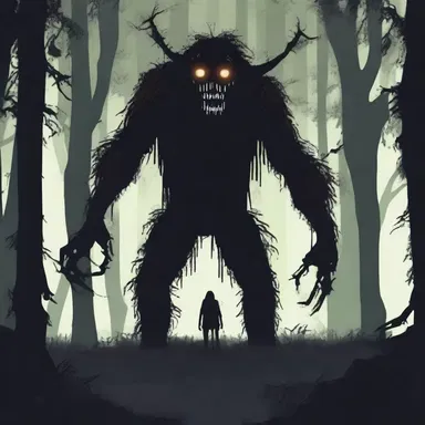 The protagonist's life became a miserable nightmare after encountering the horrifying creature in the dark forest.